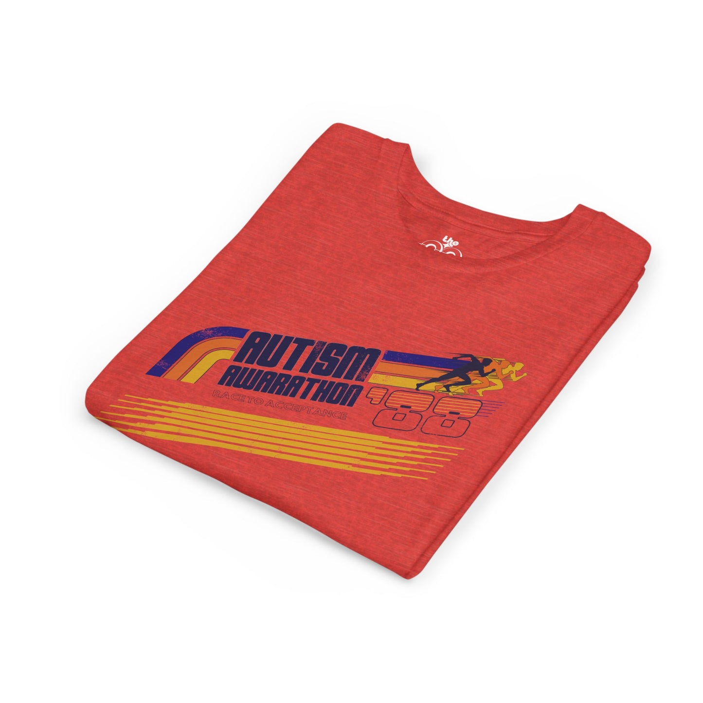 Autism Awarathon - Race to Acceptance - Youth Unisex Short Sleeve Tee