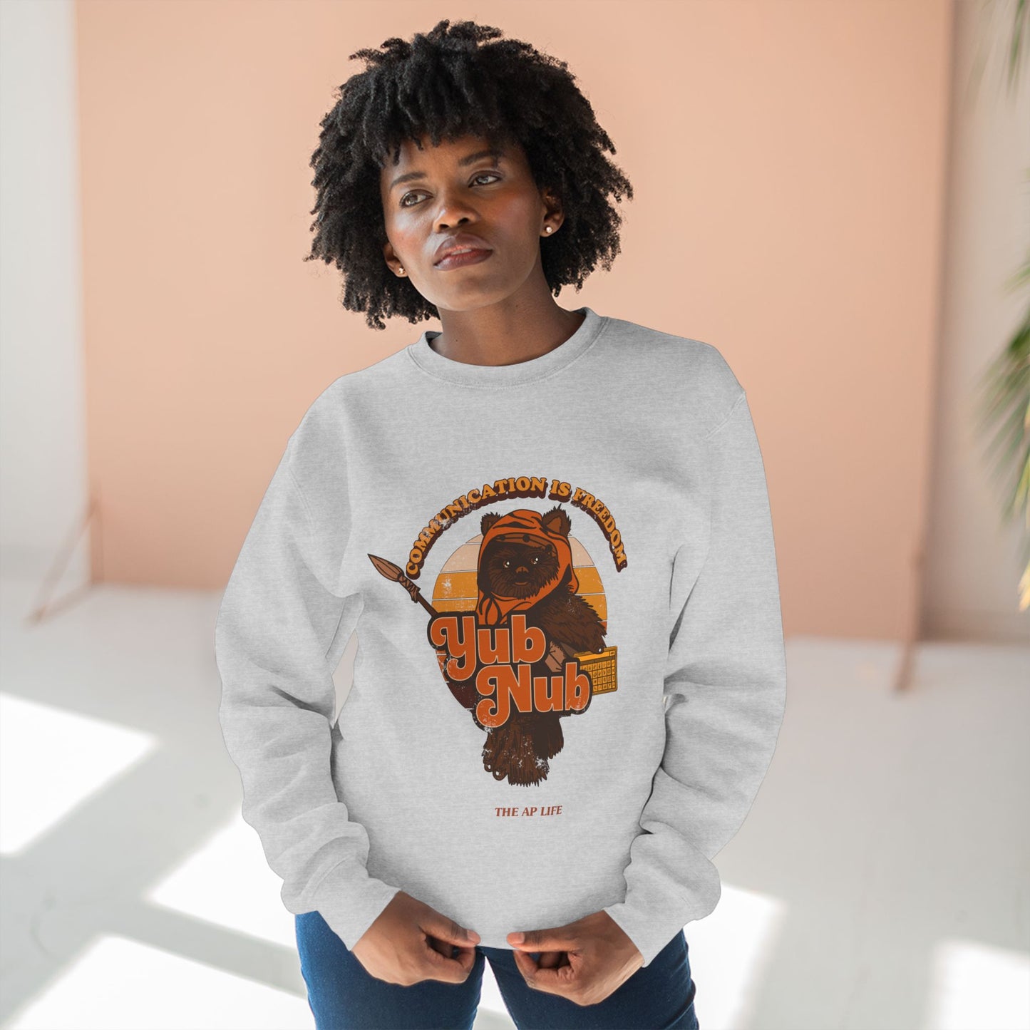 Communication is Freedom - Yub Nub - AAC - Unisex Crewneck Sweatshirt