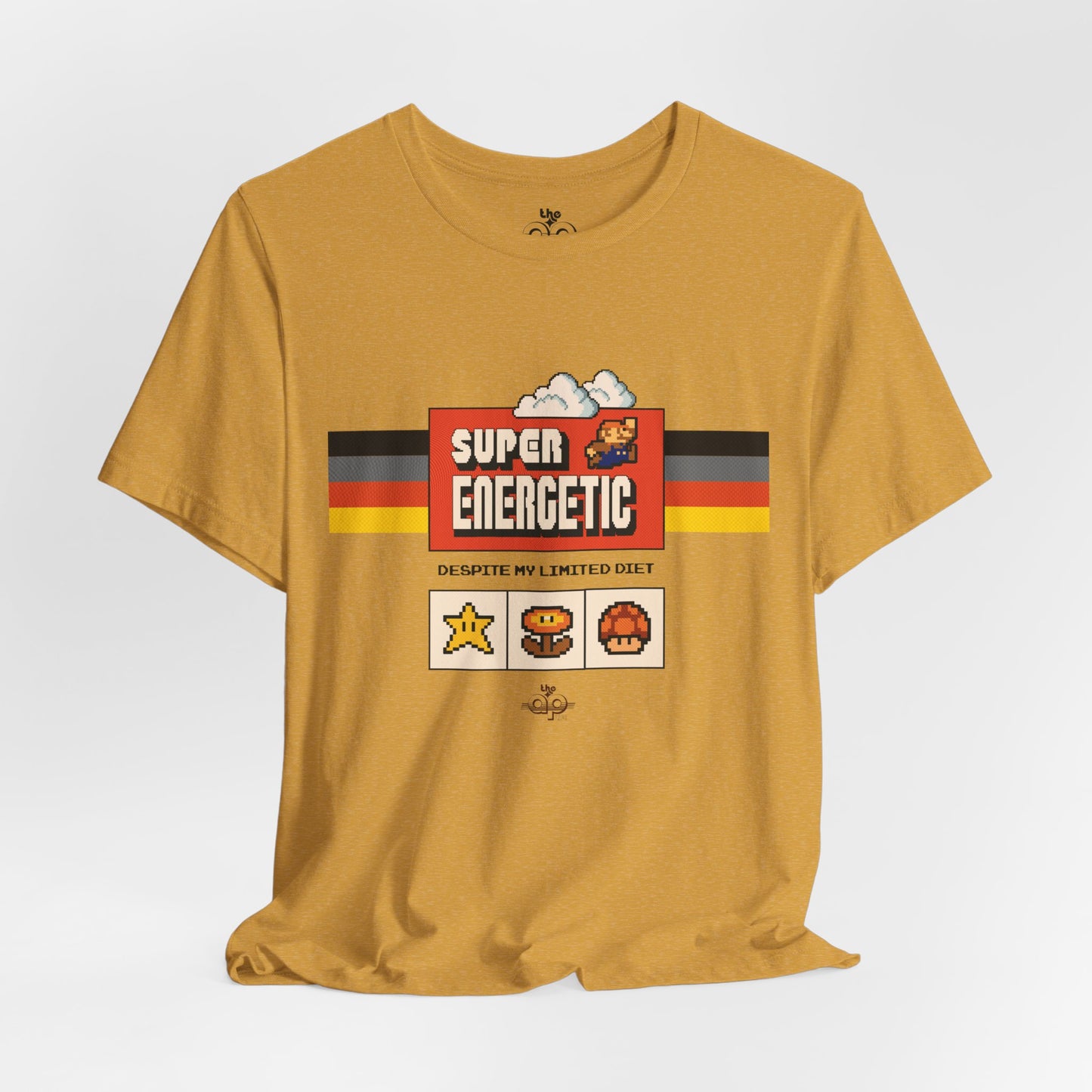 Super Energetic, Despite My Limited Diet - Adult Unisex Jersey Short Sleeve Tee