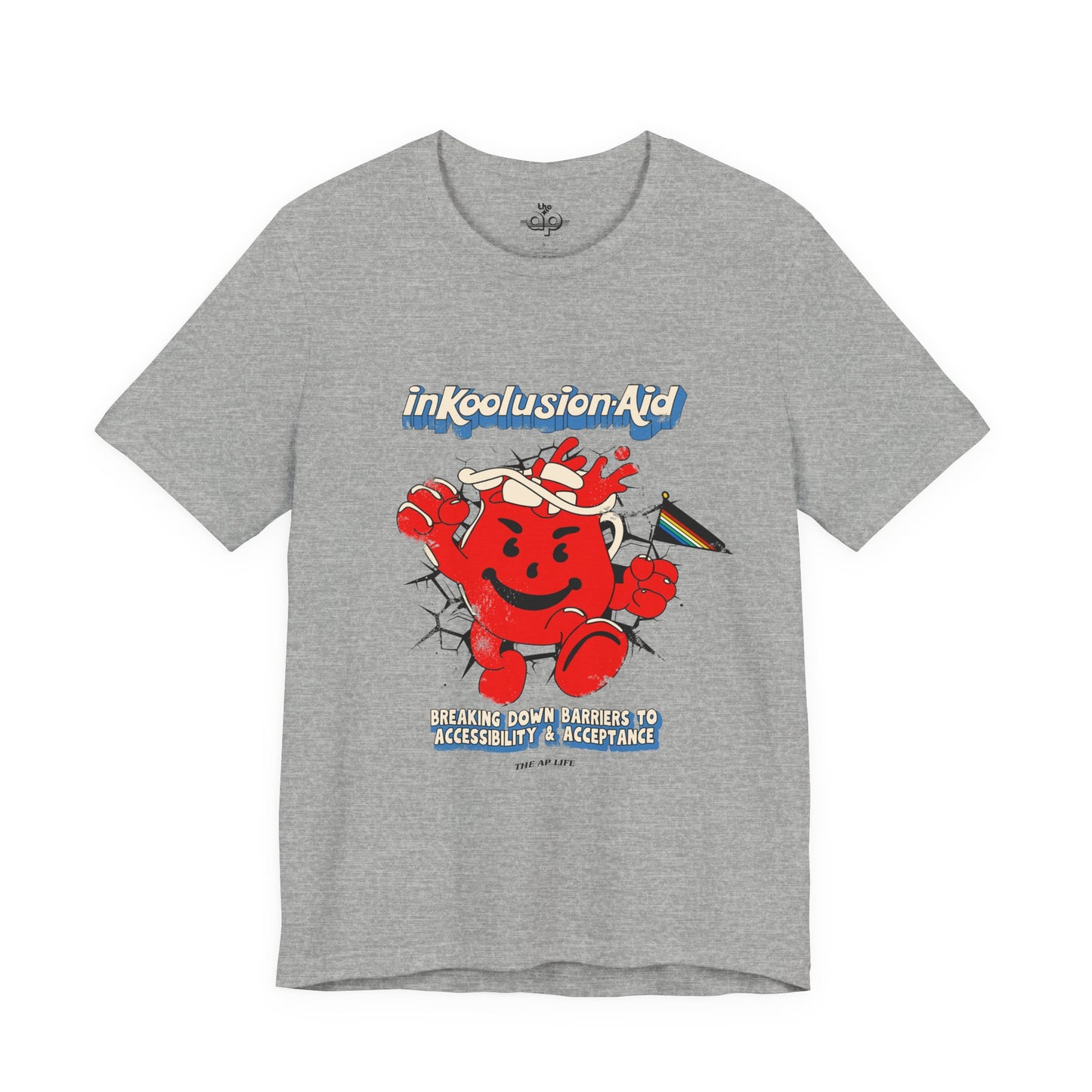 InKoolusion Aid - Breaking Down Barriers to Accessibility & Acceptance - Disability Rights - Adult Unisex Jersey Short Sleeve Tee