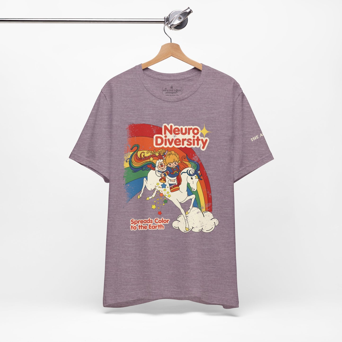 Neurodiversity Spreads Color to the Earth - Adult Unisex Jersey Short Sleeve Tee