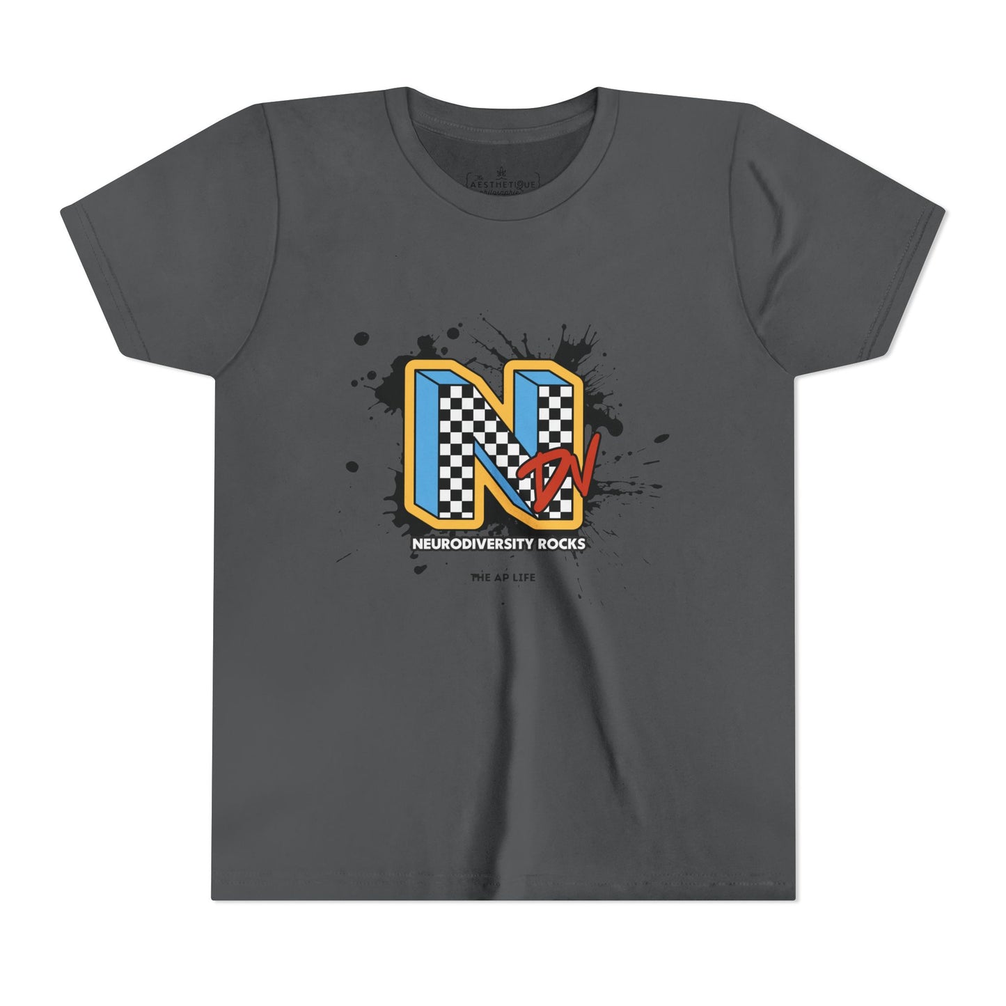 NDV Neurodiversity Rocks - YOUTH Short Sleeve Tee