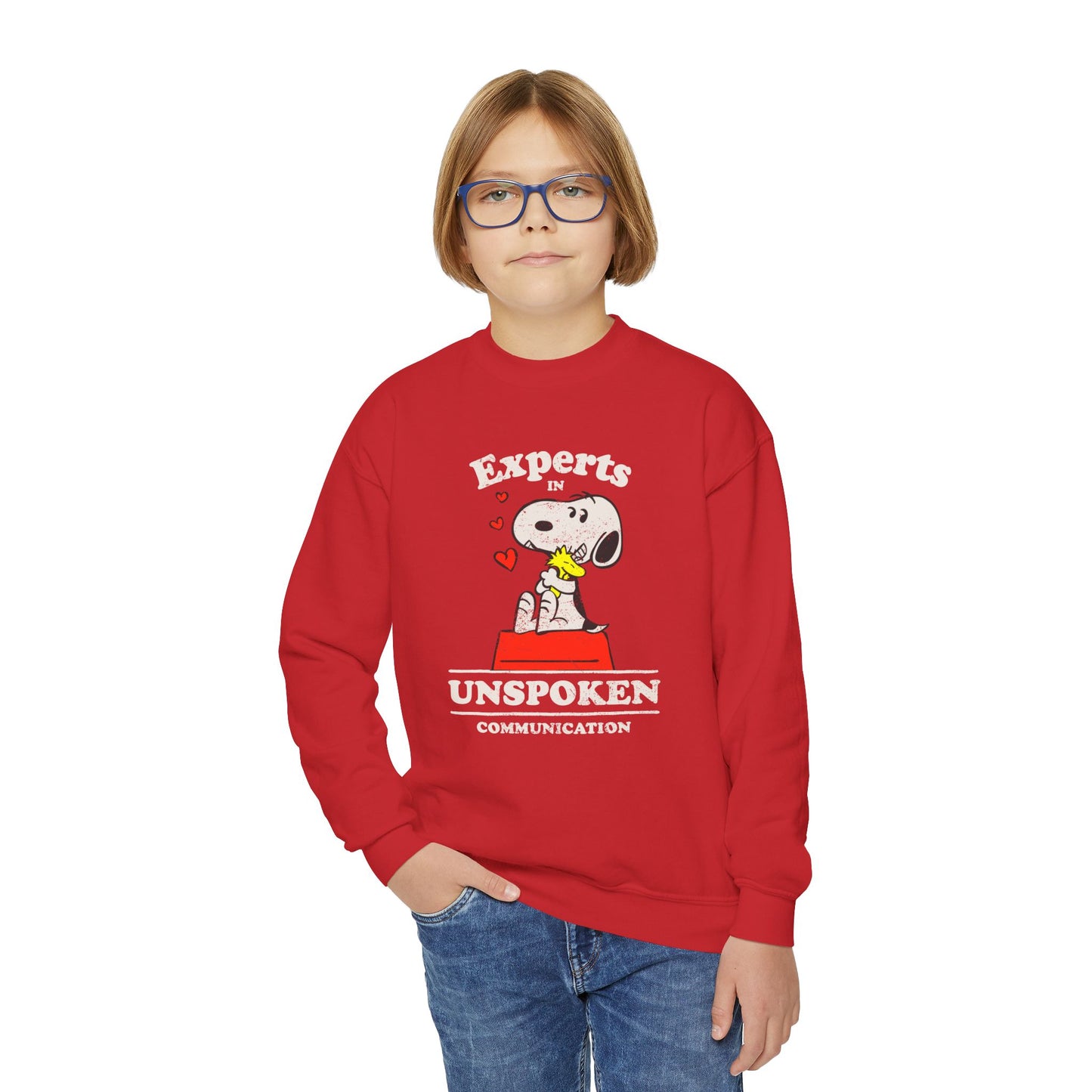 Experts in Unspoken Communication - Youth Crewneck Sweatshirt