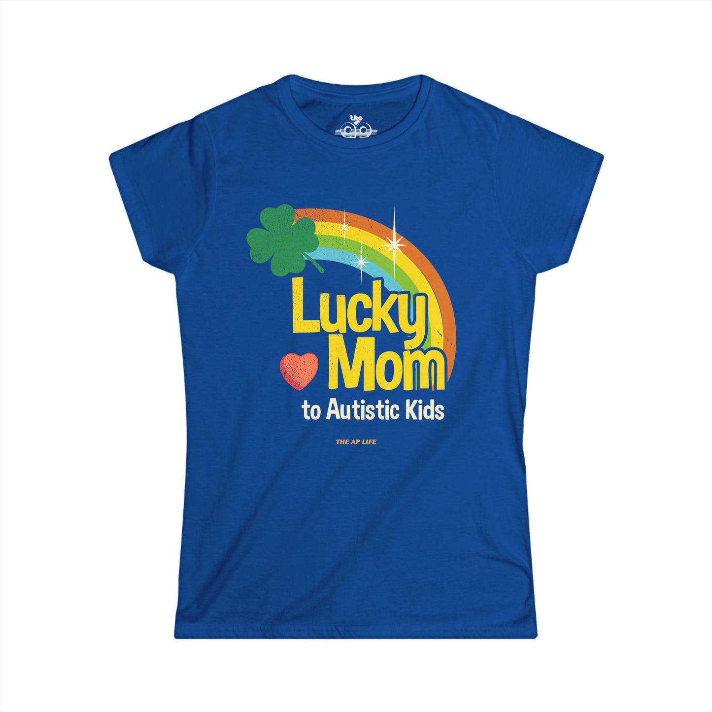 Lucky Mom to Autistic Kids - Women's Softstyle Tee