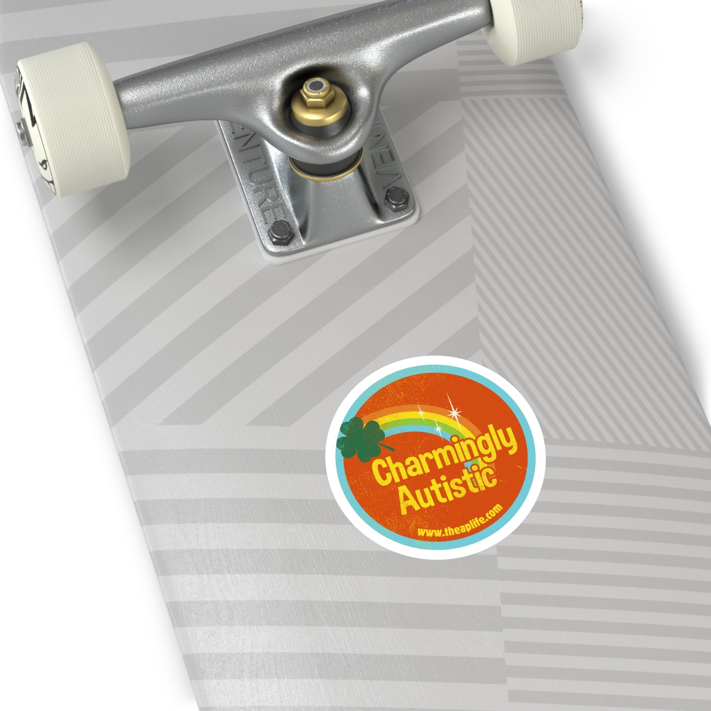 Charmingly Autistic - Round Sticker, Indoor\Outdoor
