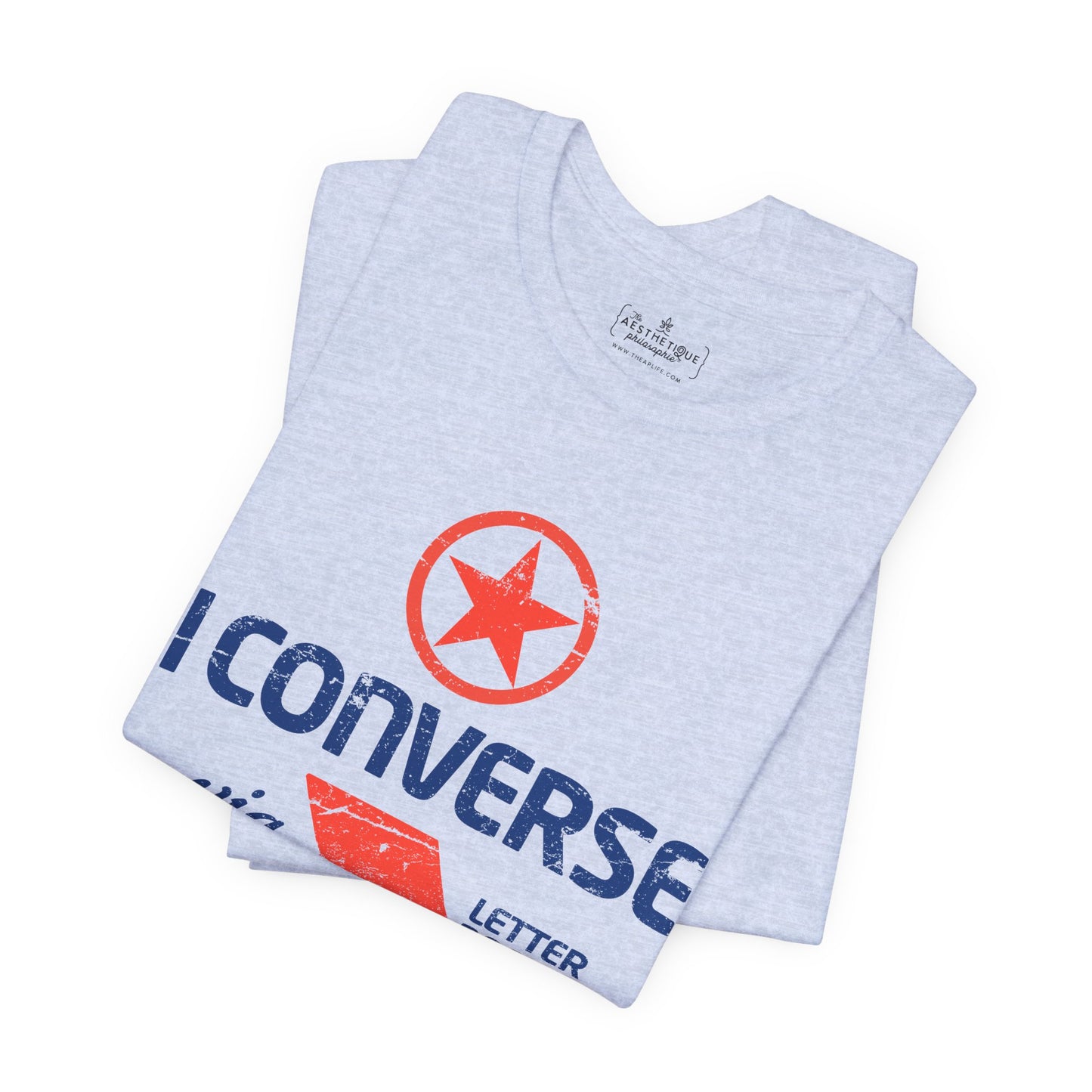I Converse Via Letterboard - Unisex Jersey Short Sleeve Tee