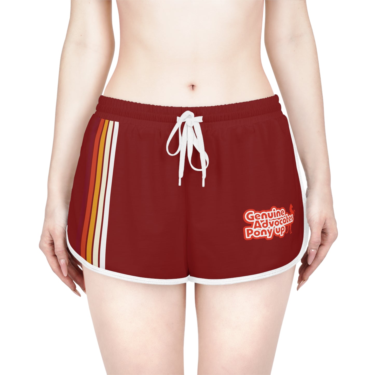 Genuine Advocates Pony Up (No Phonies, Let's Do This) Retro Vibe - Women's Lounge Shorts