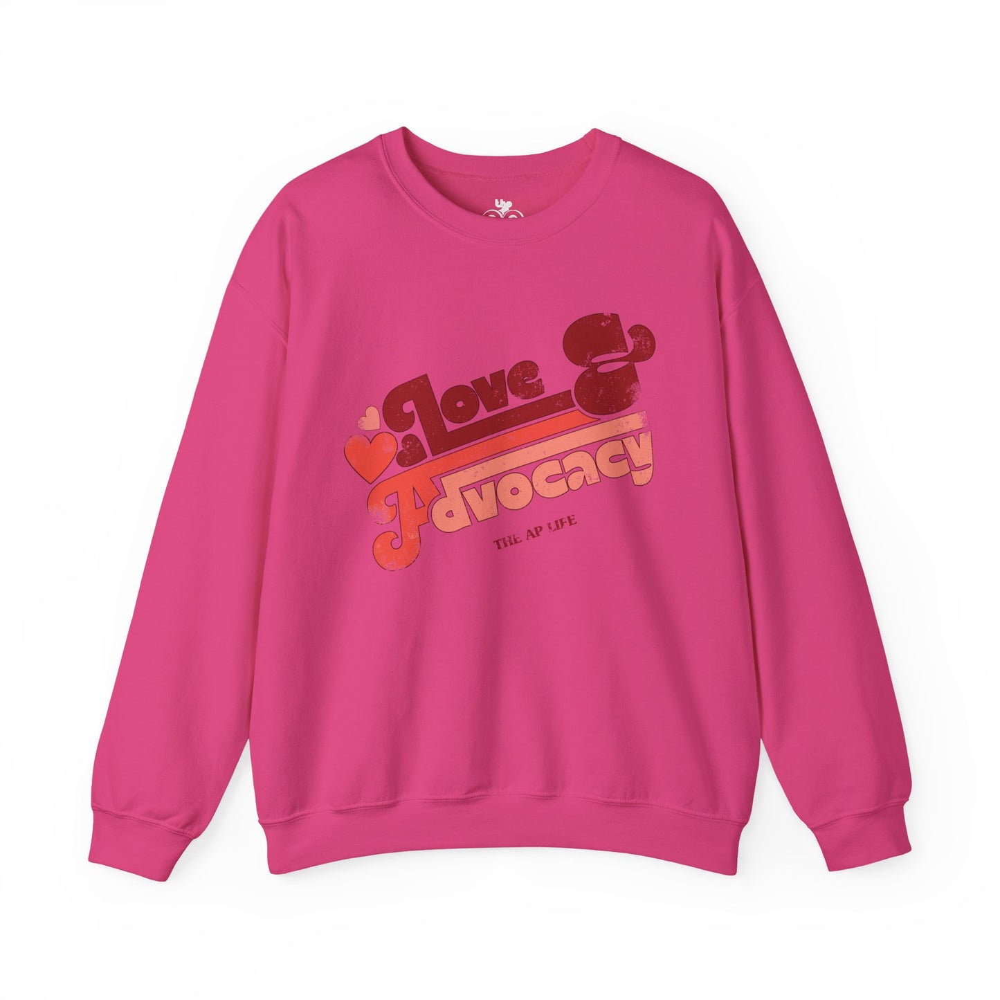 Love & Advocacy - Adult Unisex Heavy Blend™ Crewneck Sweatshirt