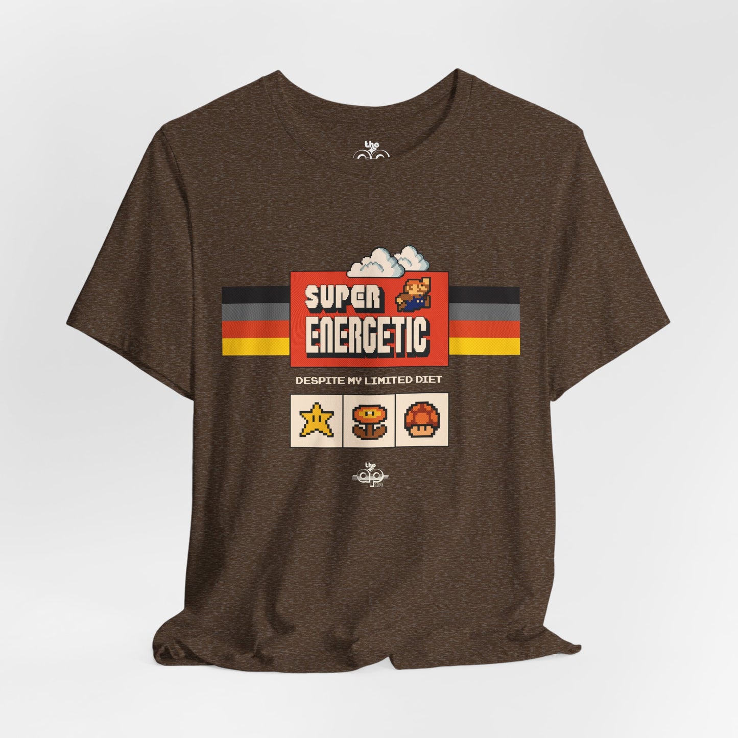 Super Energetic, Despite My Limited Diet - Adult Unisex Jersey Short Sleeve Tee