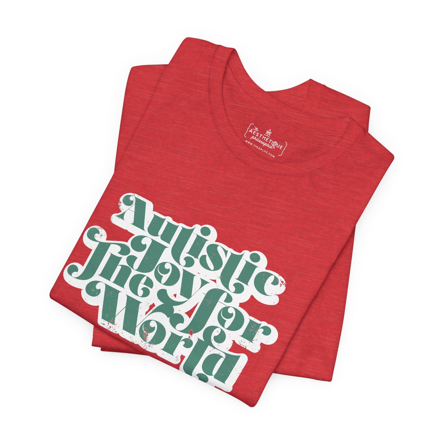 Autistic Joy for the World - Seasonal Style - Unisex Jersey Short Sleeve Tee