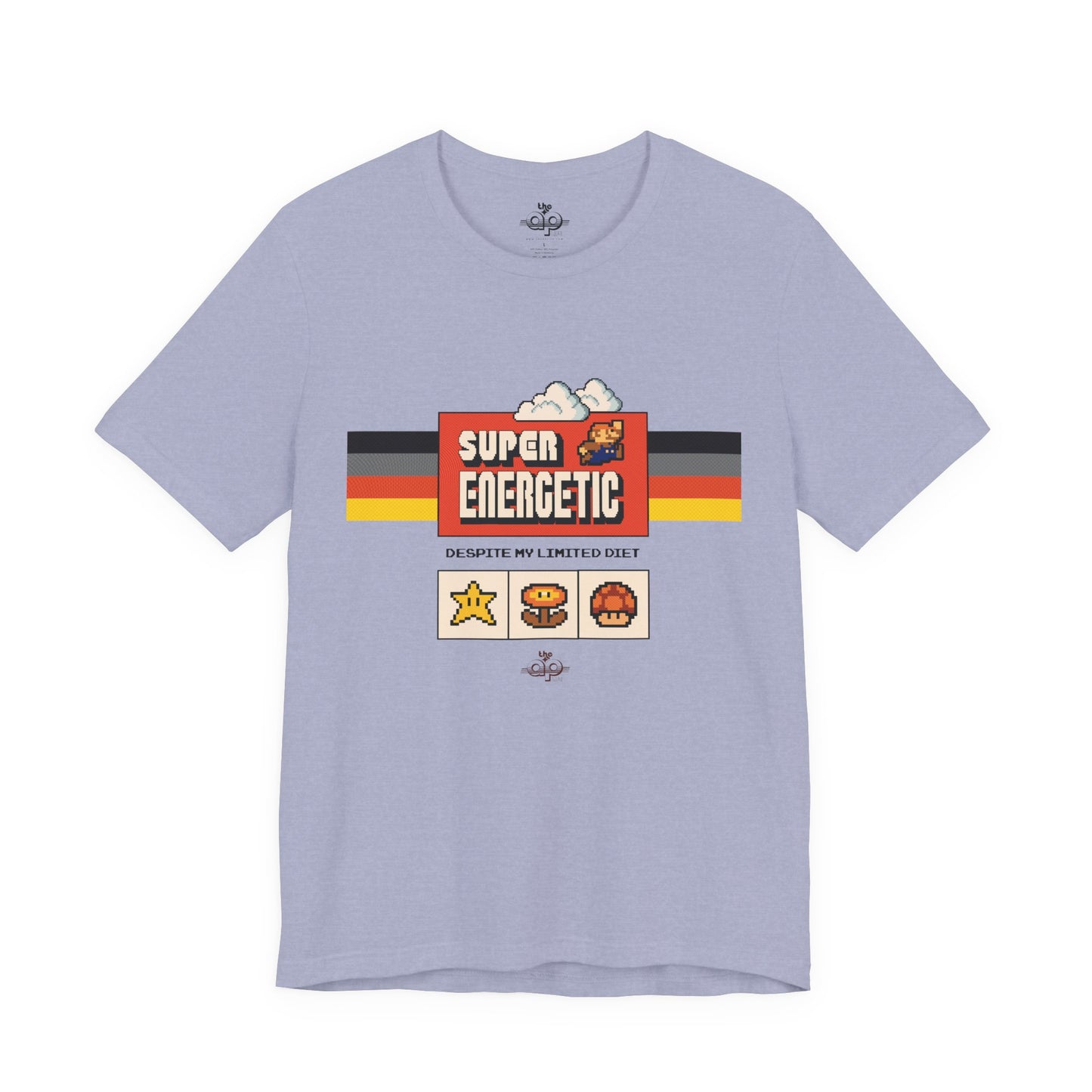 Super Energetic, Despite My Limited Diet - Adult Unisex Jersey Short Sleeve Tee