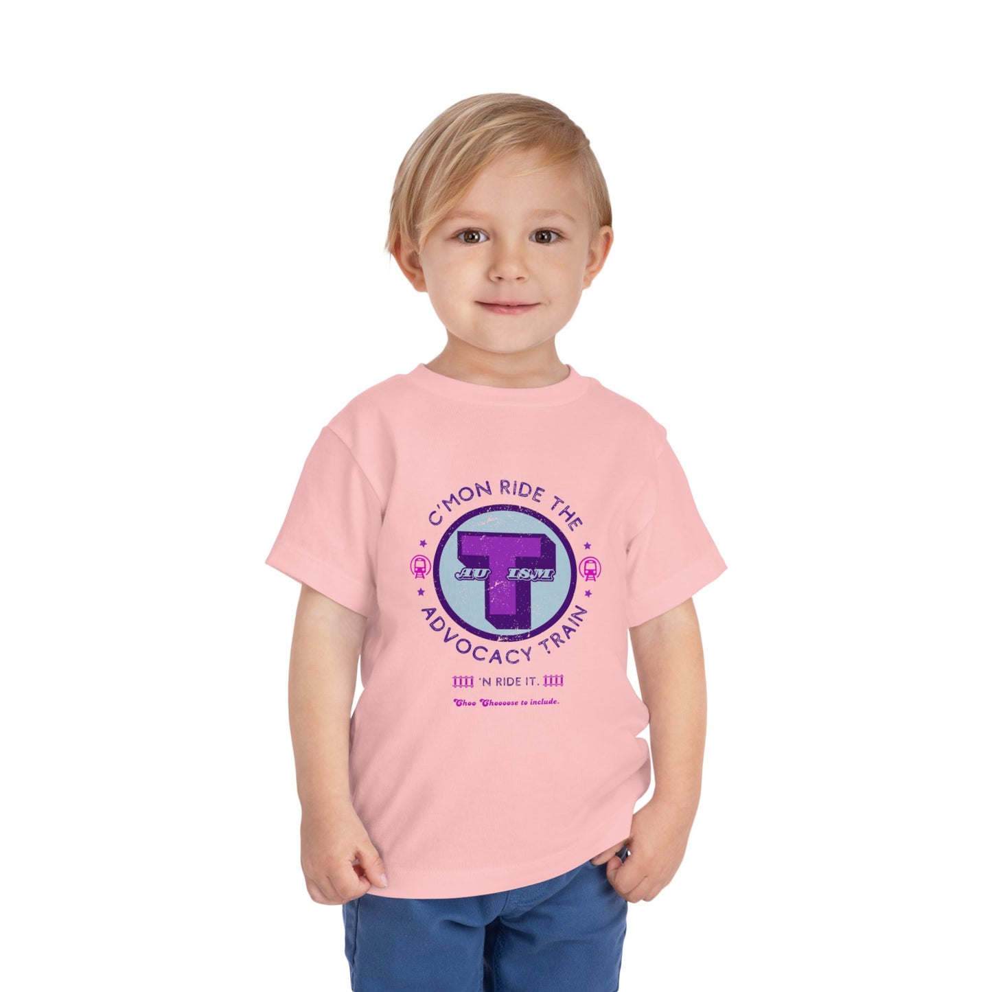 C'mon Ride The Autism Advocacy Train - Toddler Unisex Tee