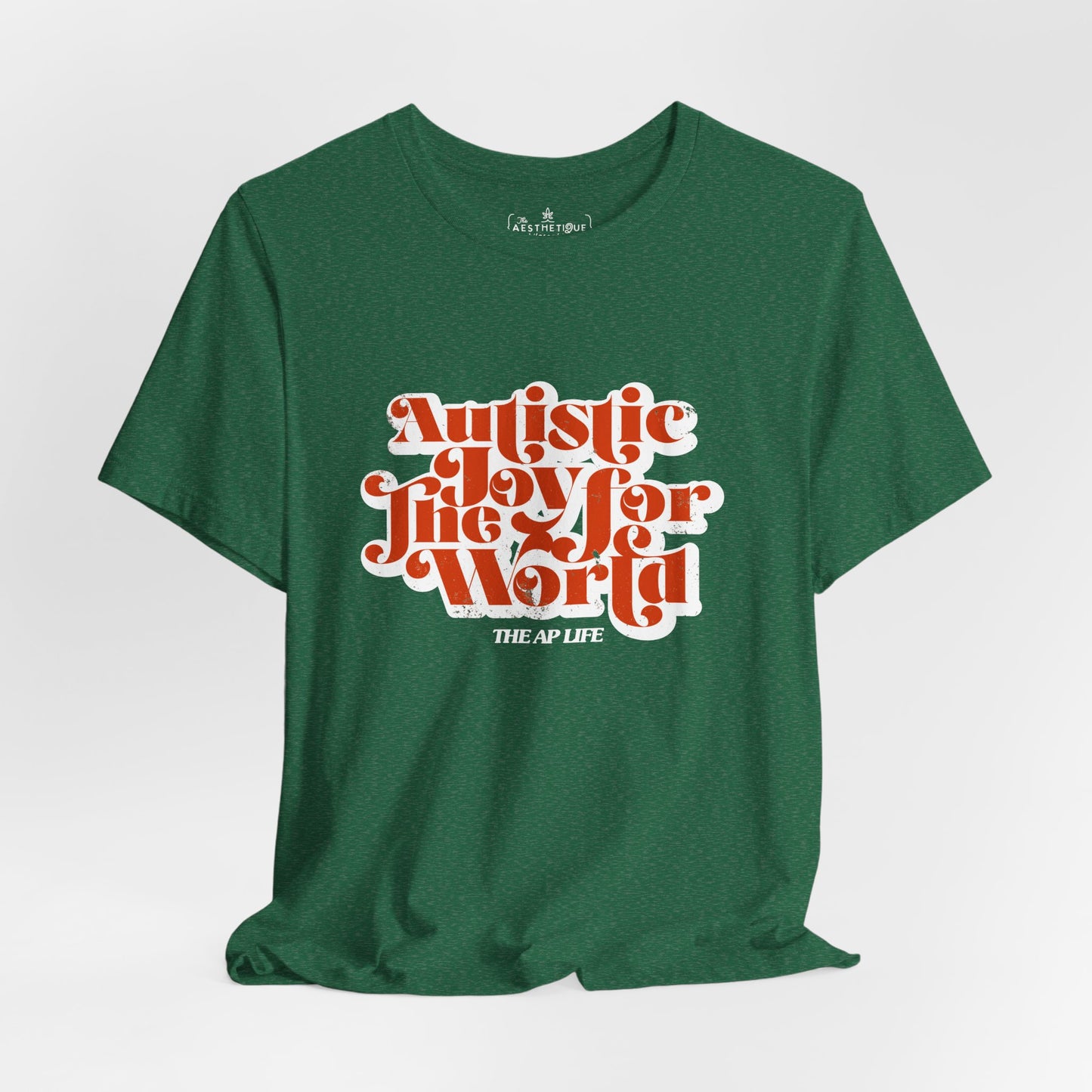 Autistic Joy for the World - Seasonal Style - Unisex Jersey Short Sleeve Tee