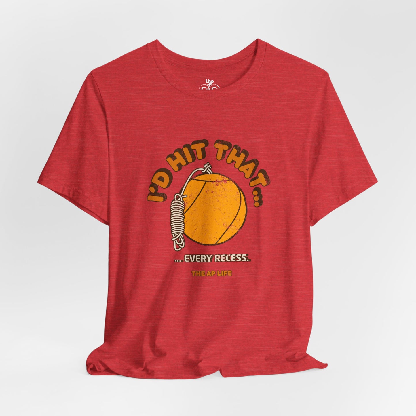 I'd Hit That Every Recess - Adult Unisex Jersey Short Sleeve Tee