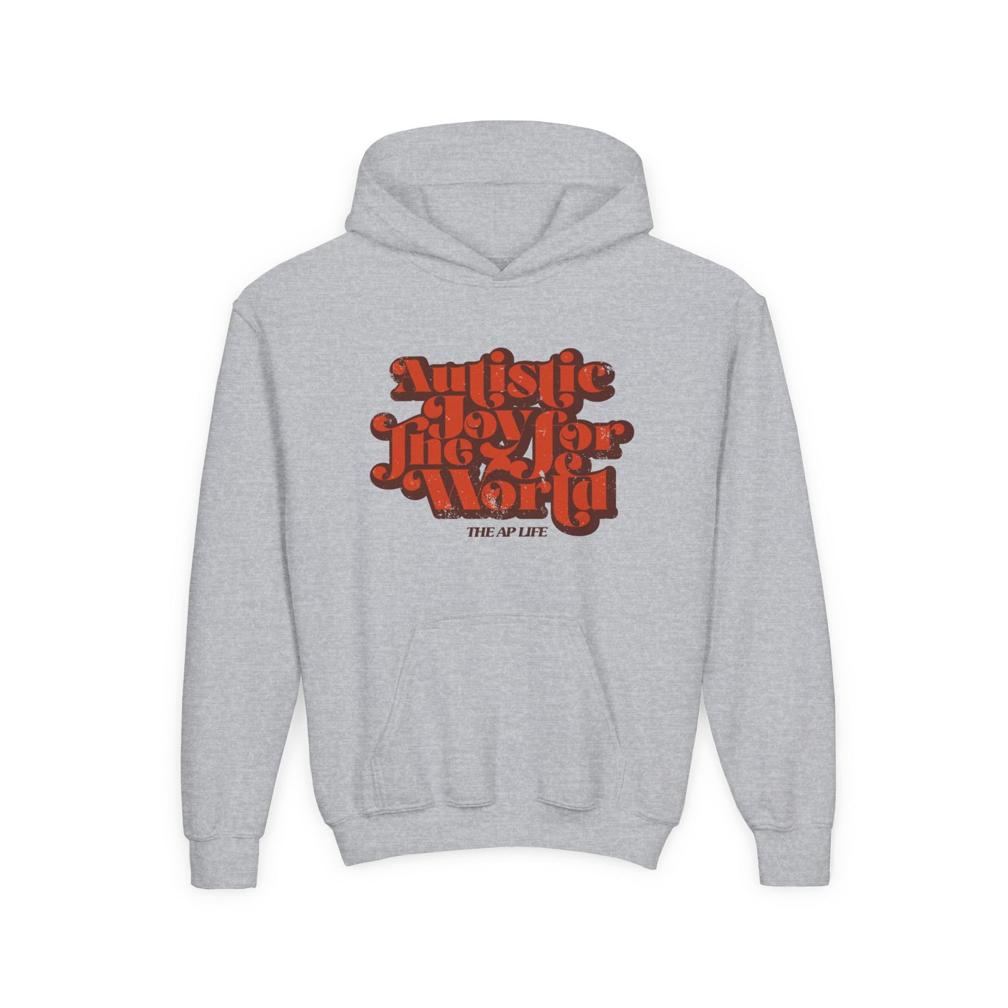 Autistic Joy for the World - Youth Heavy Blend Hooded Sweatshirt
