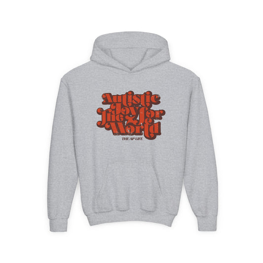 Autistic Joy for the World - Youth Heavy Blend Hooded Sweatshirt