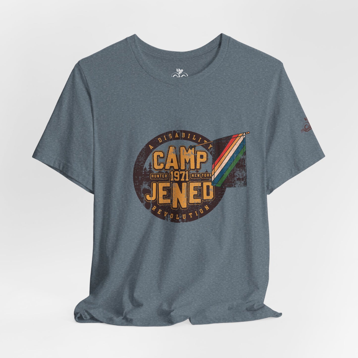 Camp Jened 1971 - A Disability Revolution - Adult Unisex Jersey Short Sleeve Tee