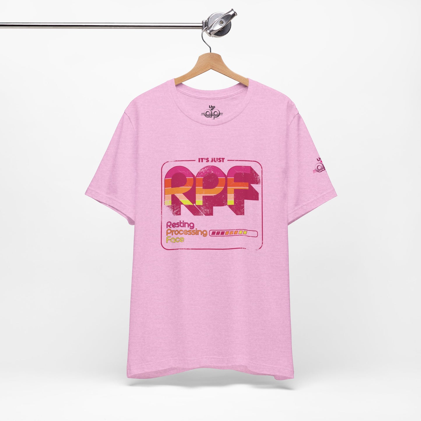 It's Just RPF - Resting Processing Face - Adult Unisex Jersey Short Sleeve Tee