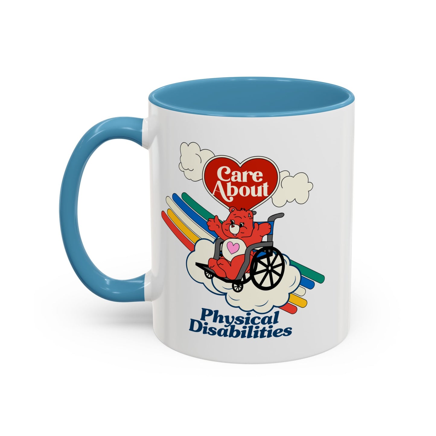 Care About Physical Disabilities - Disability Rights - Accent Coffee Mug (11, 15oz)