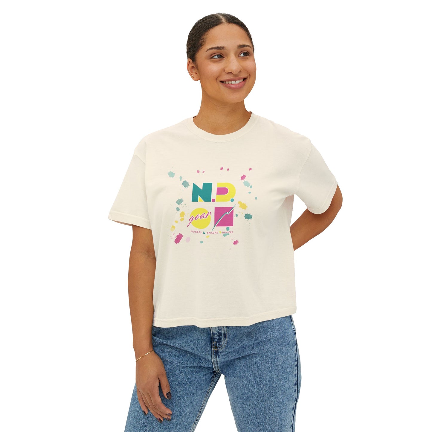 N.D. Gear - Fidgets, Snacks, Devices - Women's Boxy Tee