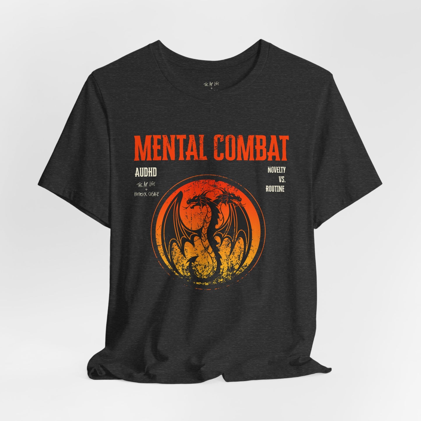Mental Combat AuDHD Burnout - Adult Unisex Jersey Tee (Ships Internationally)