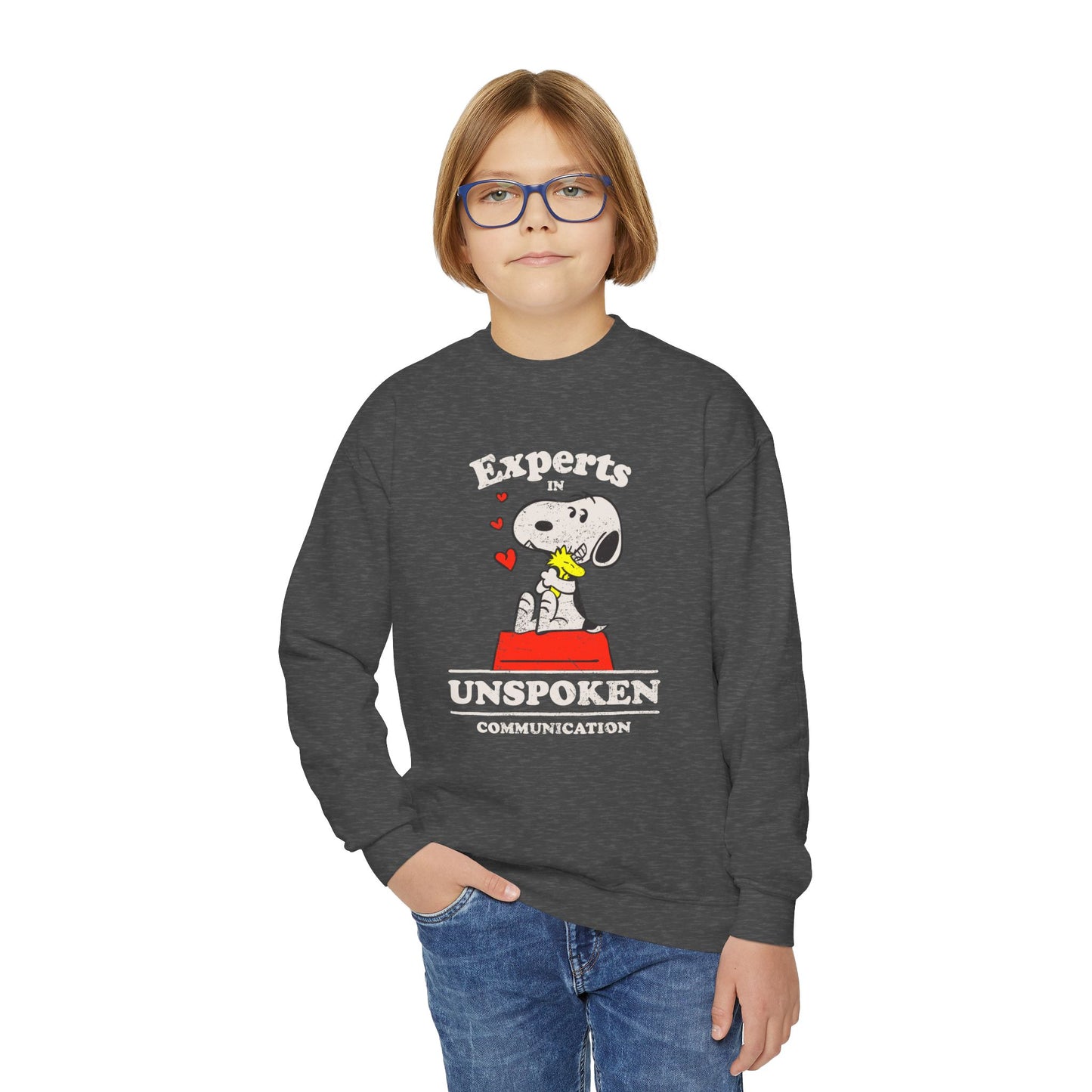 Experts in Unspoken Communication - Youth Crewneck Sweatshirt
