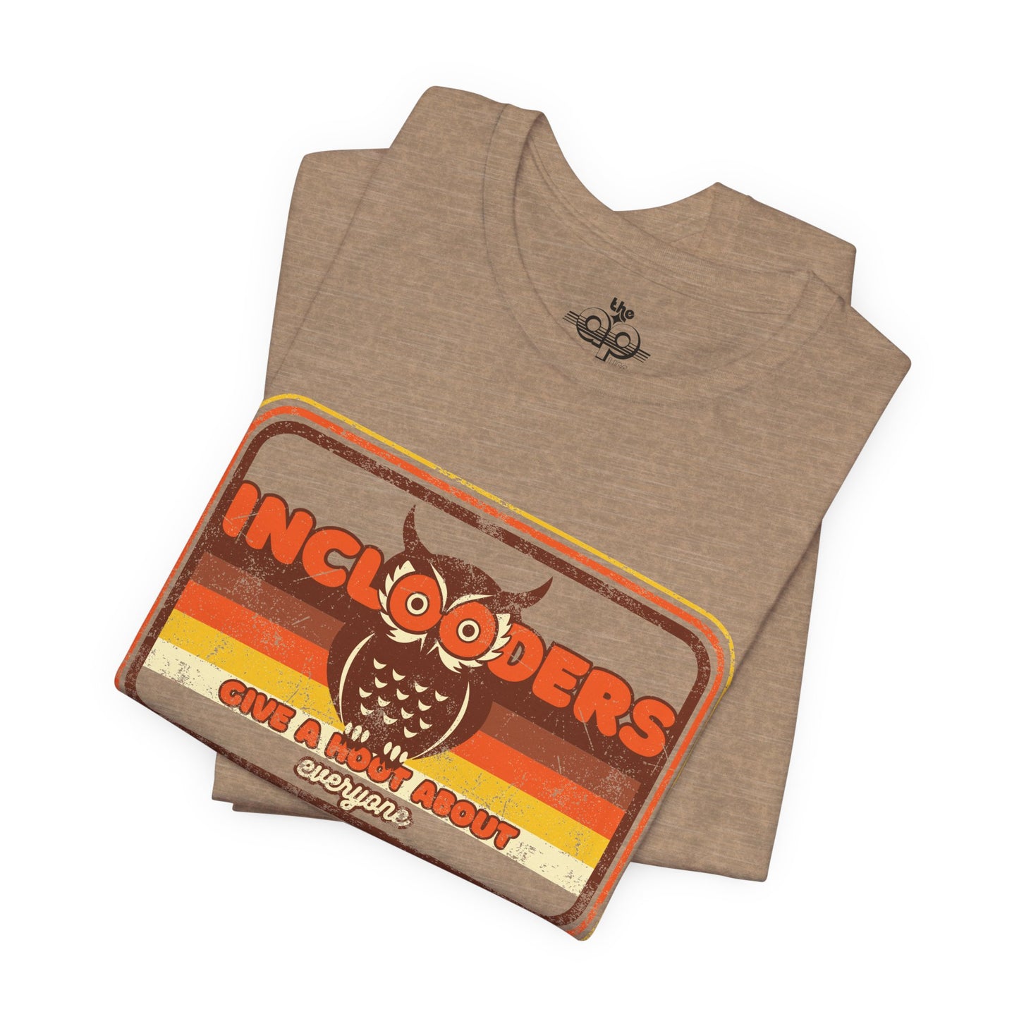Inclooders Give a Hoot About Everyone - Adult Unisex Jersey Short Sleeve Tee