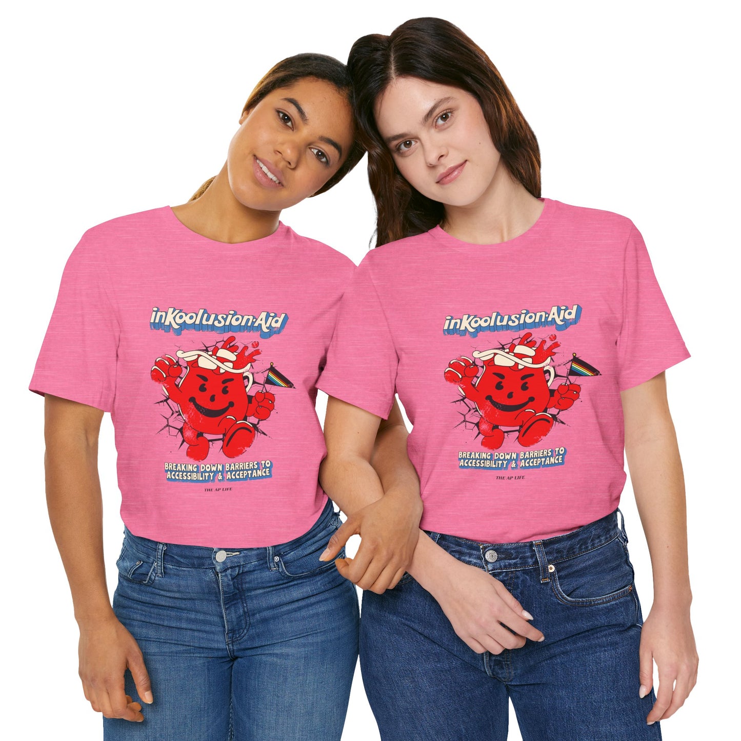 InKoolusion Aid - Breaking Down Barriers to Accessibility & Acceptance - Disability Rights - Adult Unisex Jersey Short Sleeve Tee