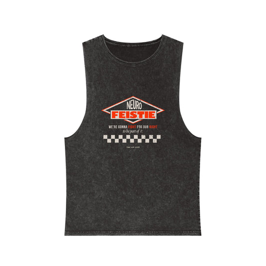 Neuro Feistie - Fight For Our Right - Adult Unisex Acid Wash Tank Top