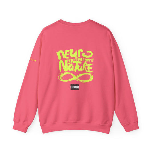 Neurodivergent By Nature (Neurotypical Advisory) - Adult Unisex Crewneck Sweatshirt