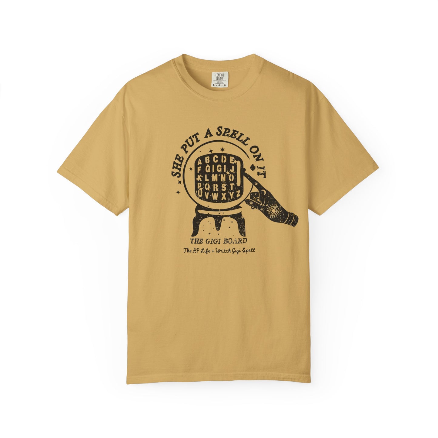 She Put a Spell on it - The Gigi Board - Adult Unisex Tee - Watch Gigi Spell Fundraiser