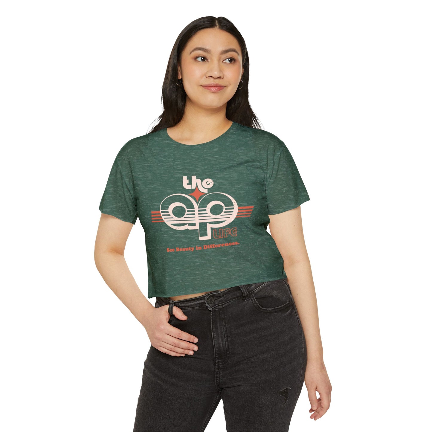 The AP Life - See Beauty in Differences - Women's Festival Crop Top