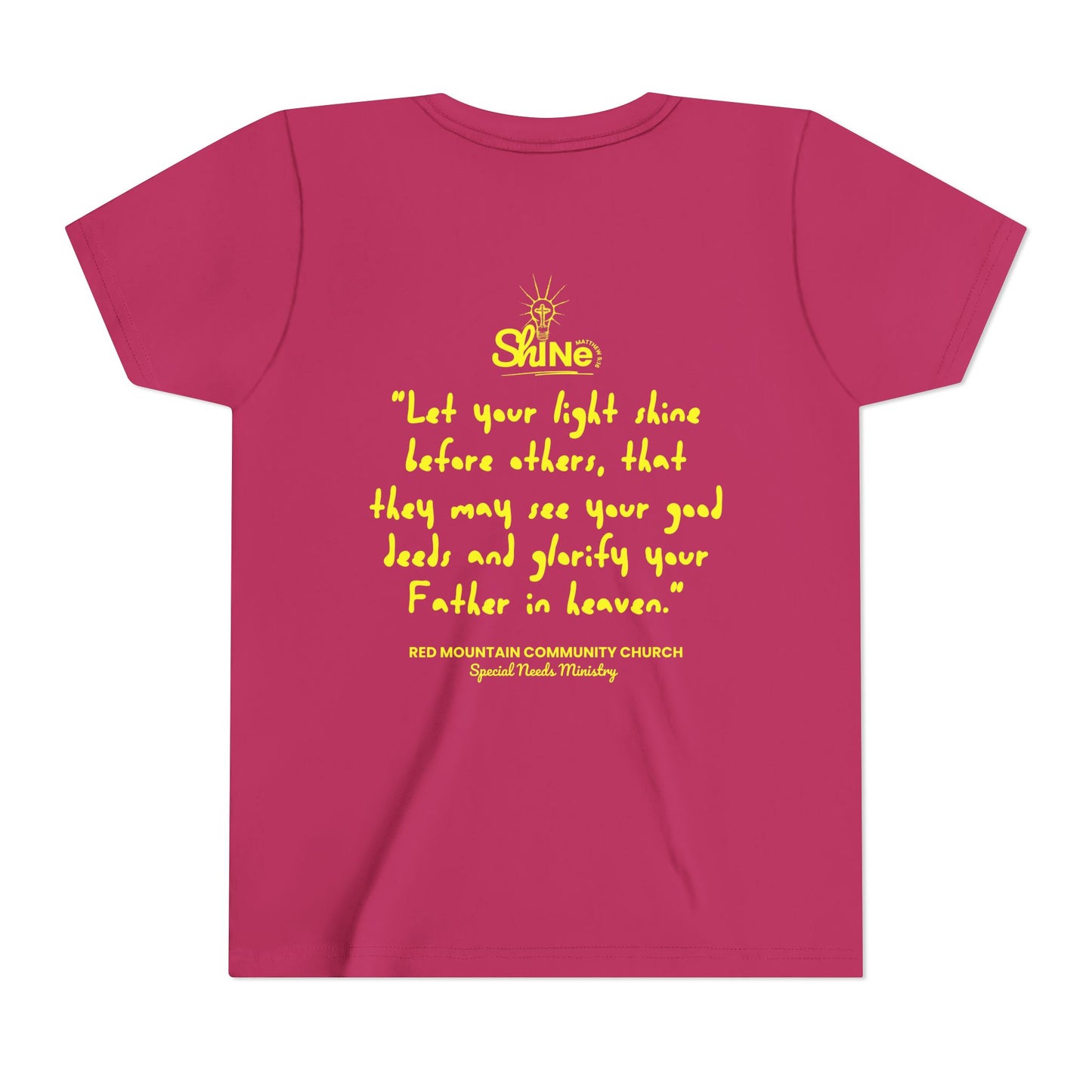 RMCC Shine Youth Unisex Short Sleeve Tee