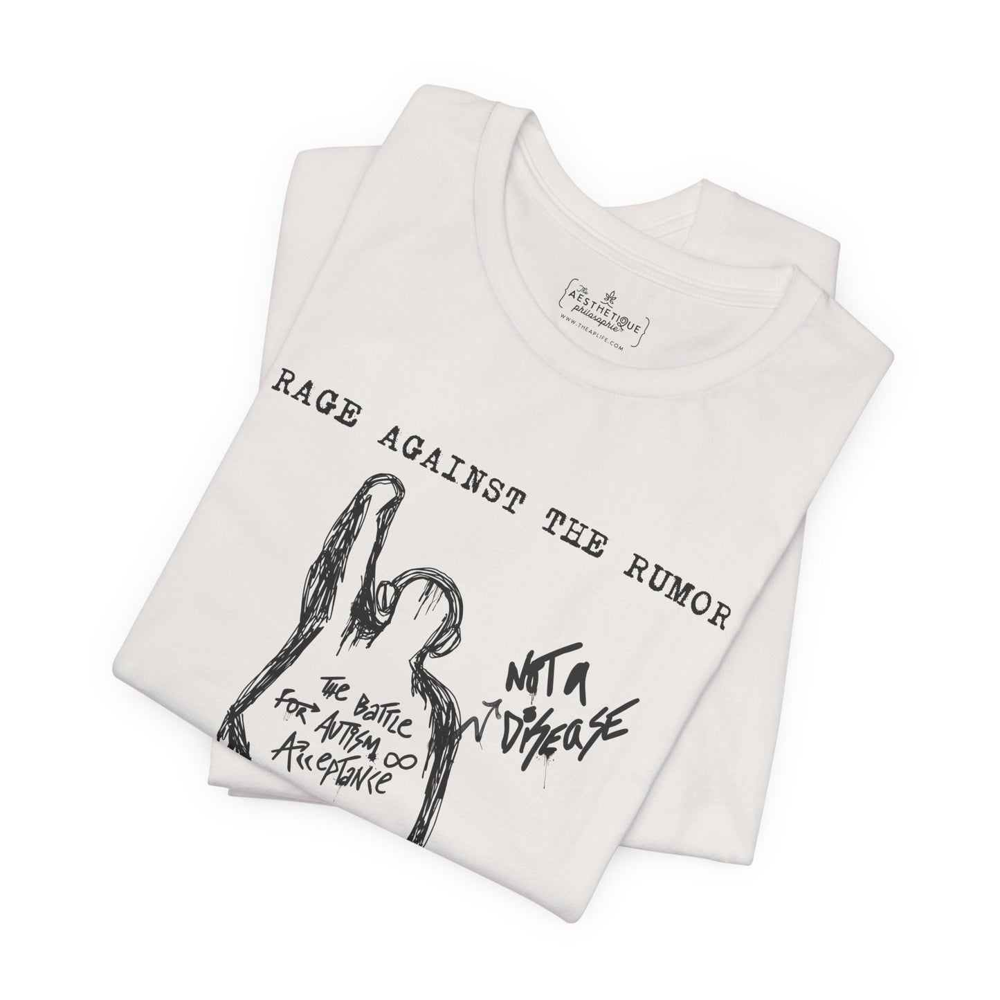 Rage Against the Rumor - The Battle for Autism Acceptance - Adult Unisex Tee