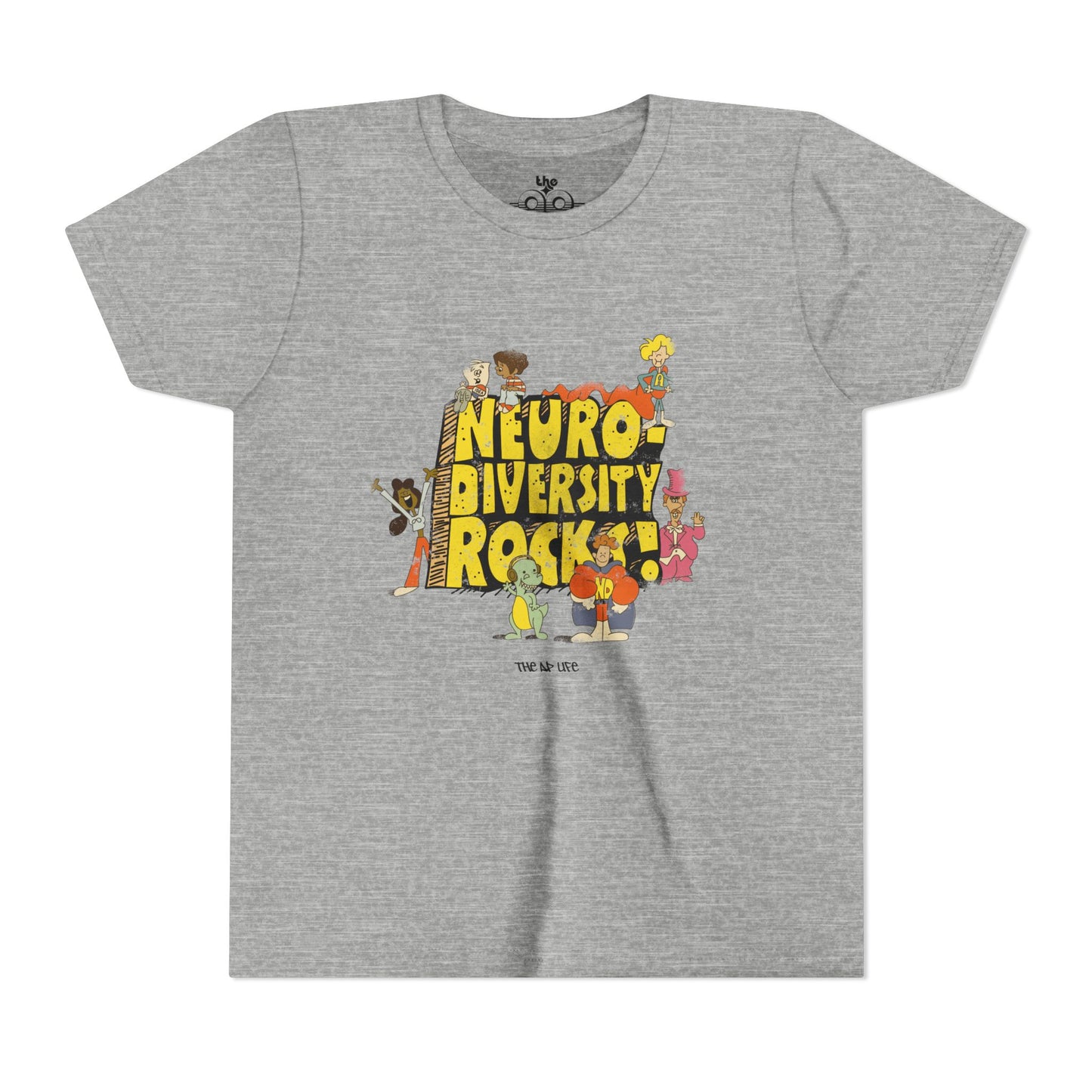 Neurodiversity Rocks - School House - Youth Unisex Jersey Tee
