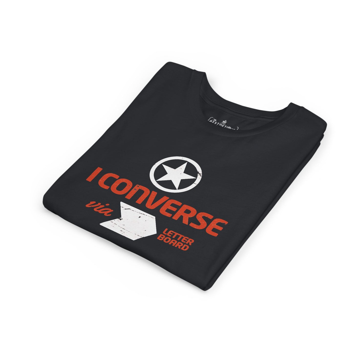 I Converse Via Letterboard - Youth Unisex Jersey Tee