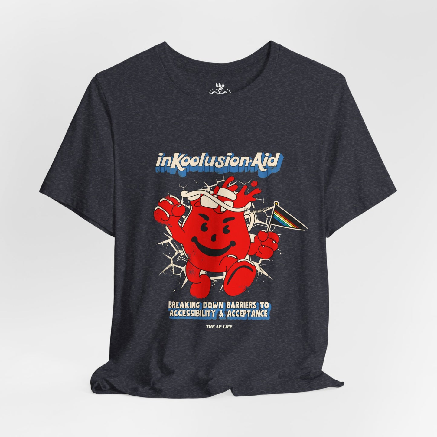 InKoolusion Aid - Breaking Down Barriers to Accessibility & Acceptance - Disability Rights - Adult Unisex Jersey Short Sleeve Tee