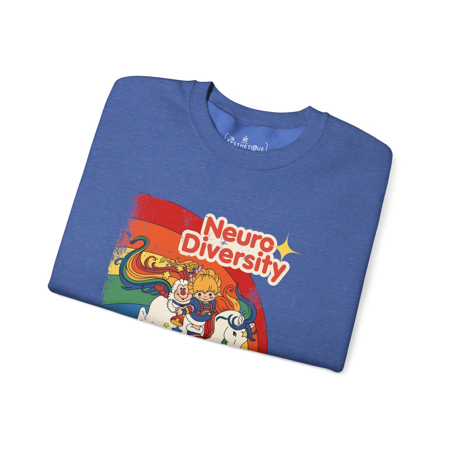 Neurodiversity Spreads Color to the Earth - Adult Unisex Heavy Blend™ Crewneck Sweatshirt