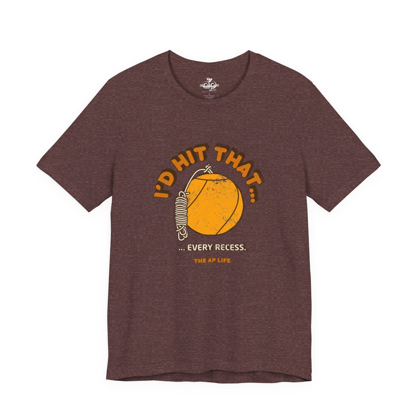 I'd Hit That Every Recess - Adult Unisex Jersey Short Sleeve Tee