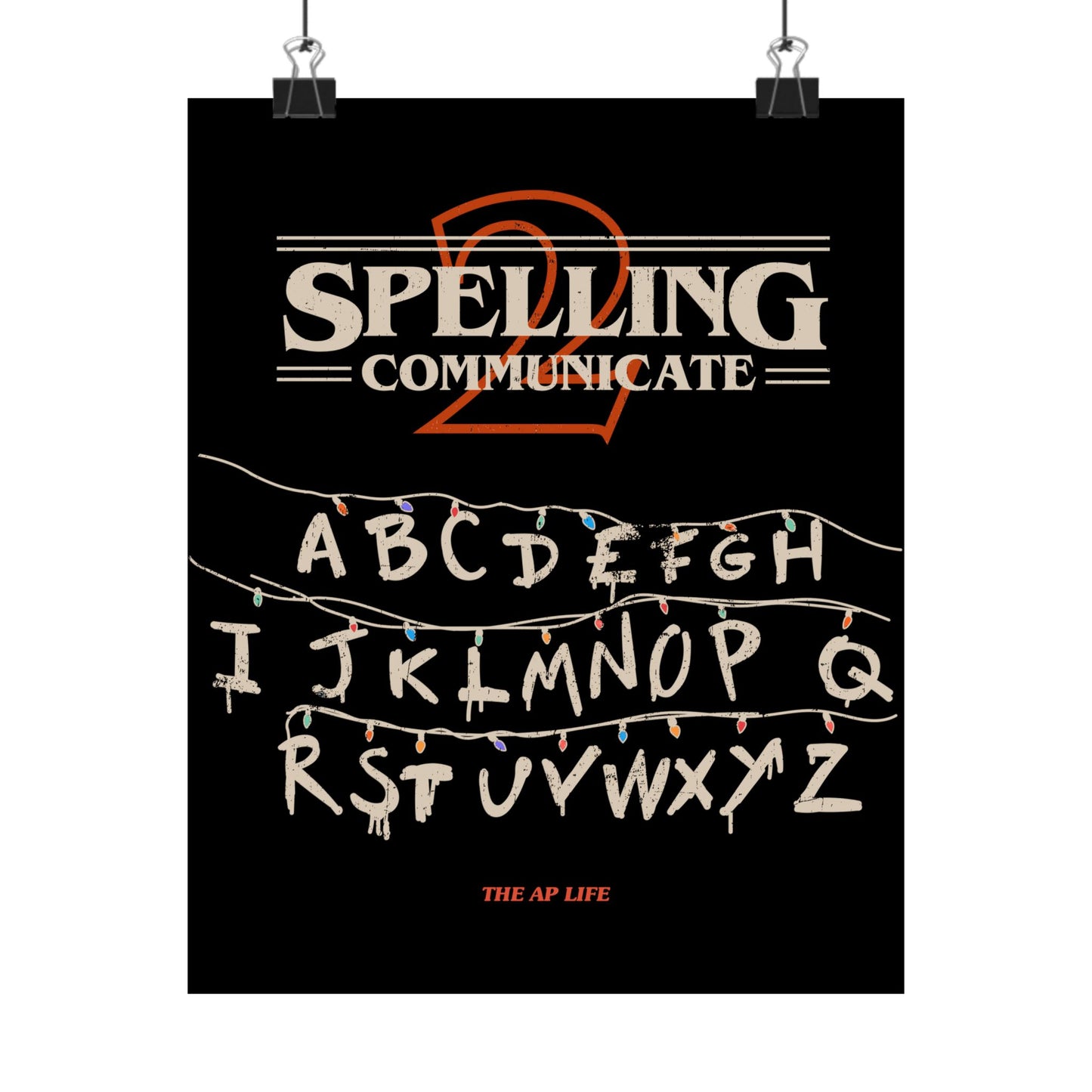 Spelling to Communicate - S2C - Matte Vertical Poster