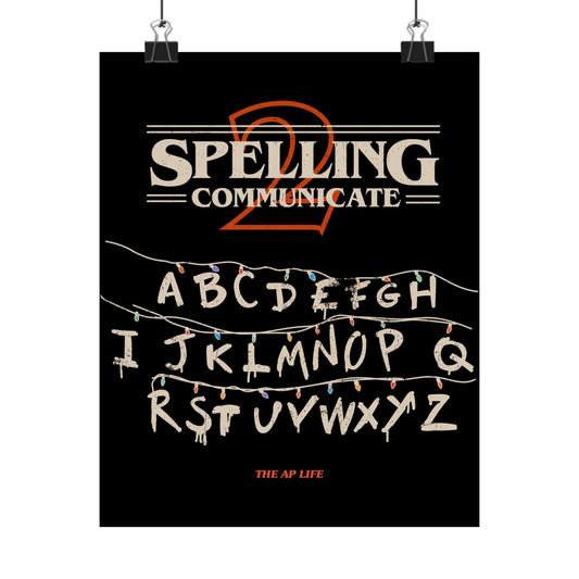 Spelling to Communicate - S2C - Matte Vertical Poster