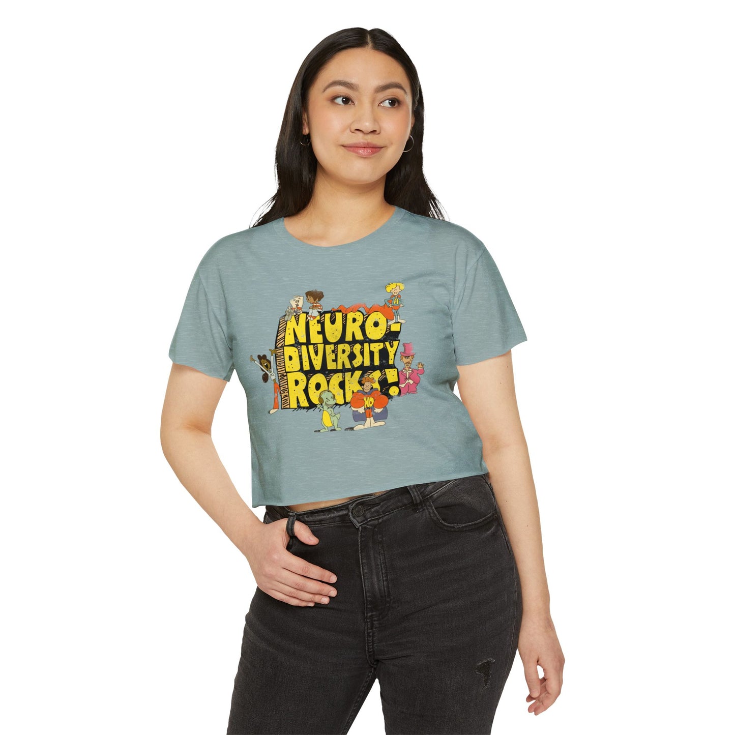 Neurodiversity Rocks - School House - Women's Festival Crop Top