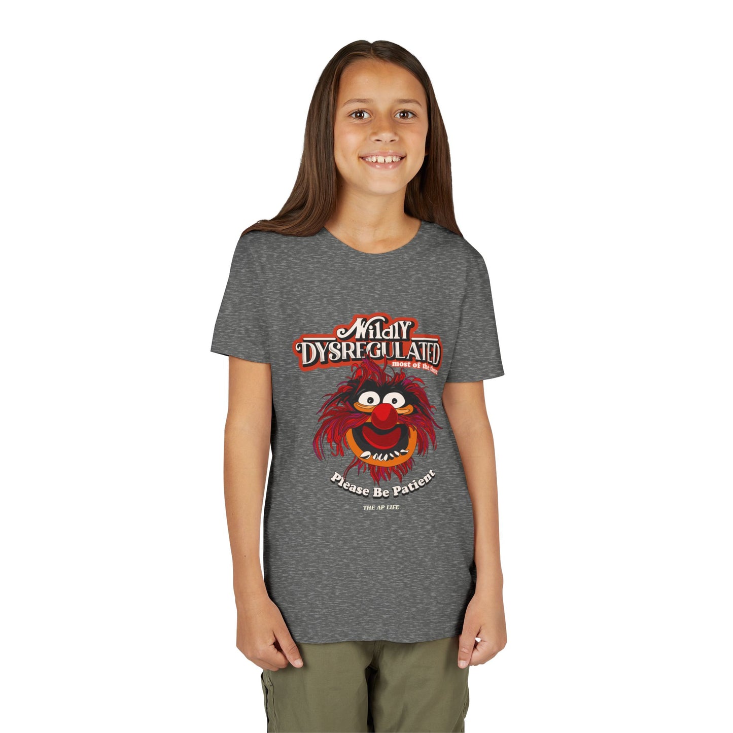 Wildly Dysregulated (Most of the Time) - Please Be Patient - Youth Unisex Short Sleeve Tee