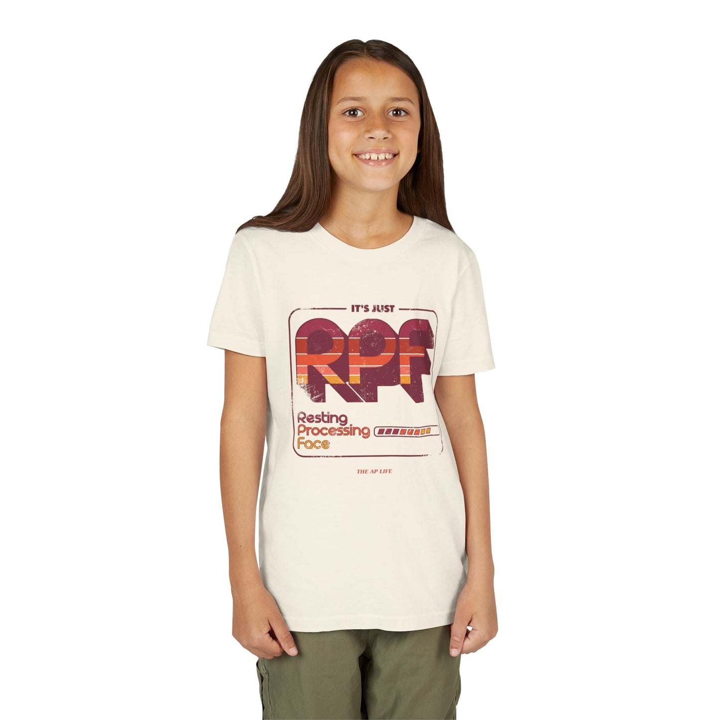 It's Just RPF - Resting Processing Face - Youth Unisex Short Sleeve Tee