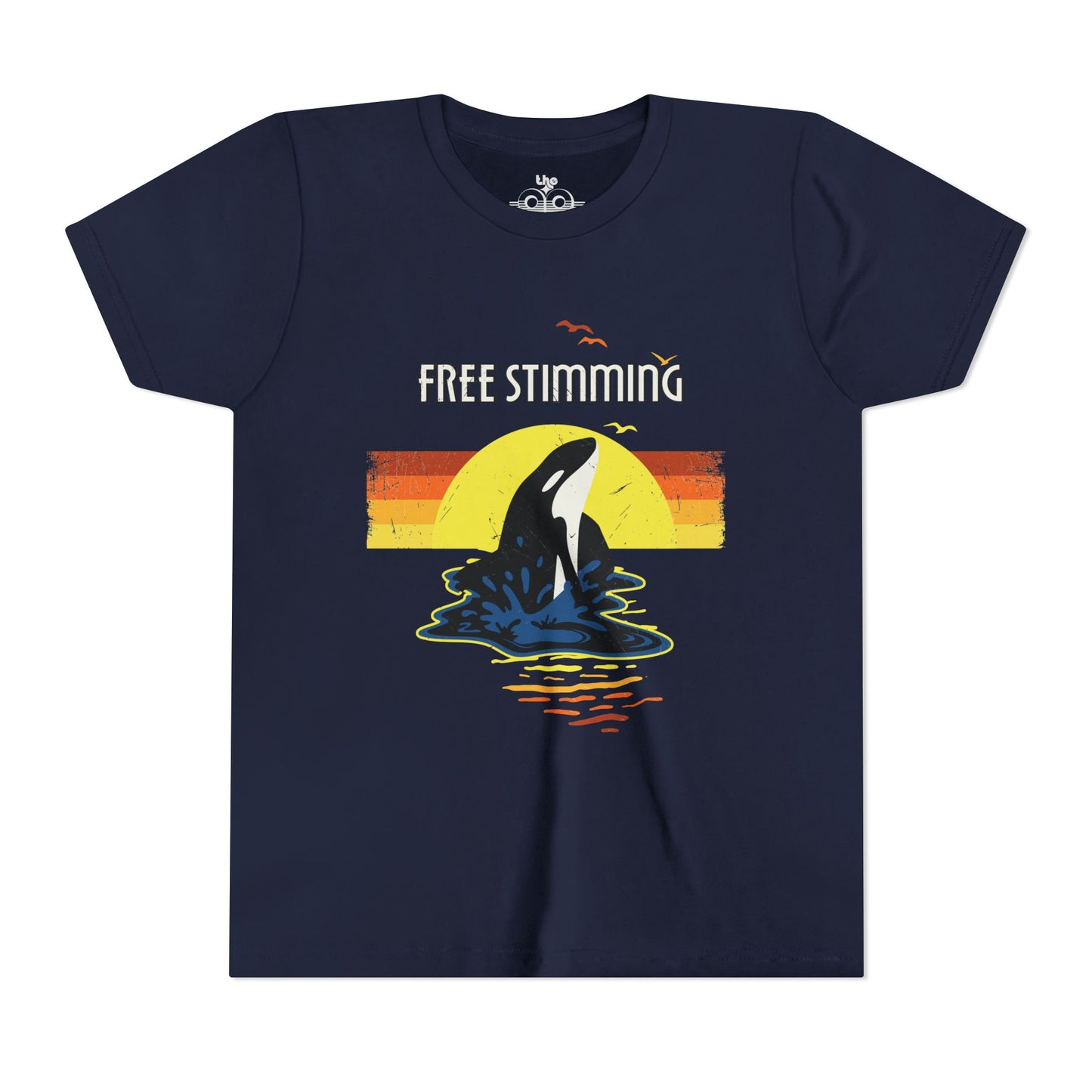 Free Stimming - Orca - Youth Unisex Short Sleeve Tee