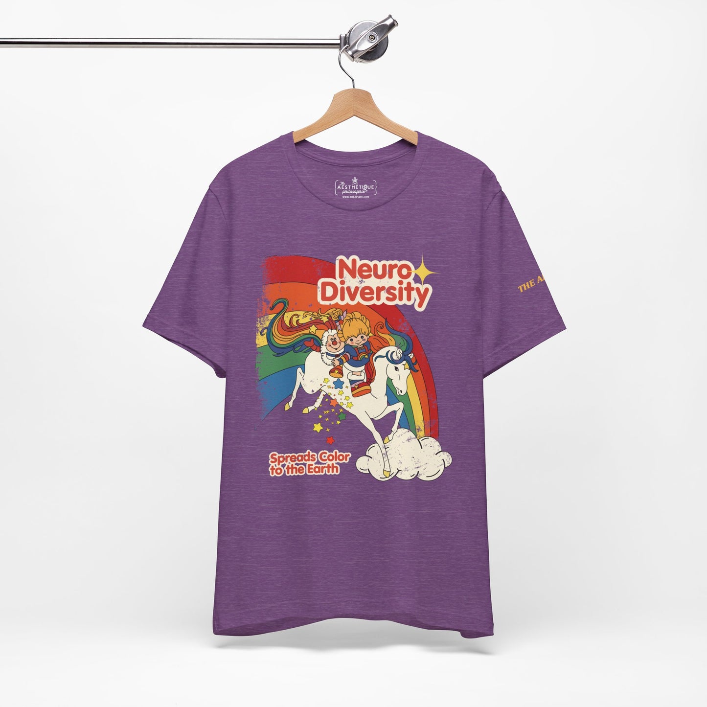 Neurodiversity Spreads Color to the Earth - Adult Unisex Jersey Short Sleeve Tee