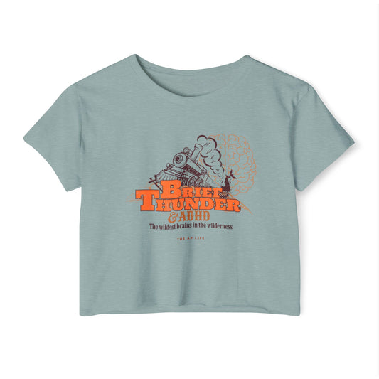 The Wildest Brains in the Wilderness - ADHD - Women's Crop Top