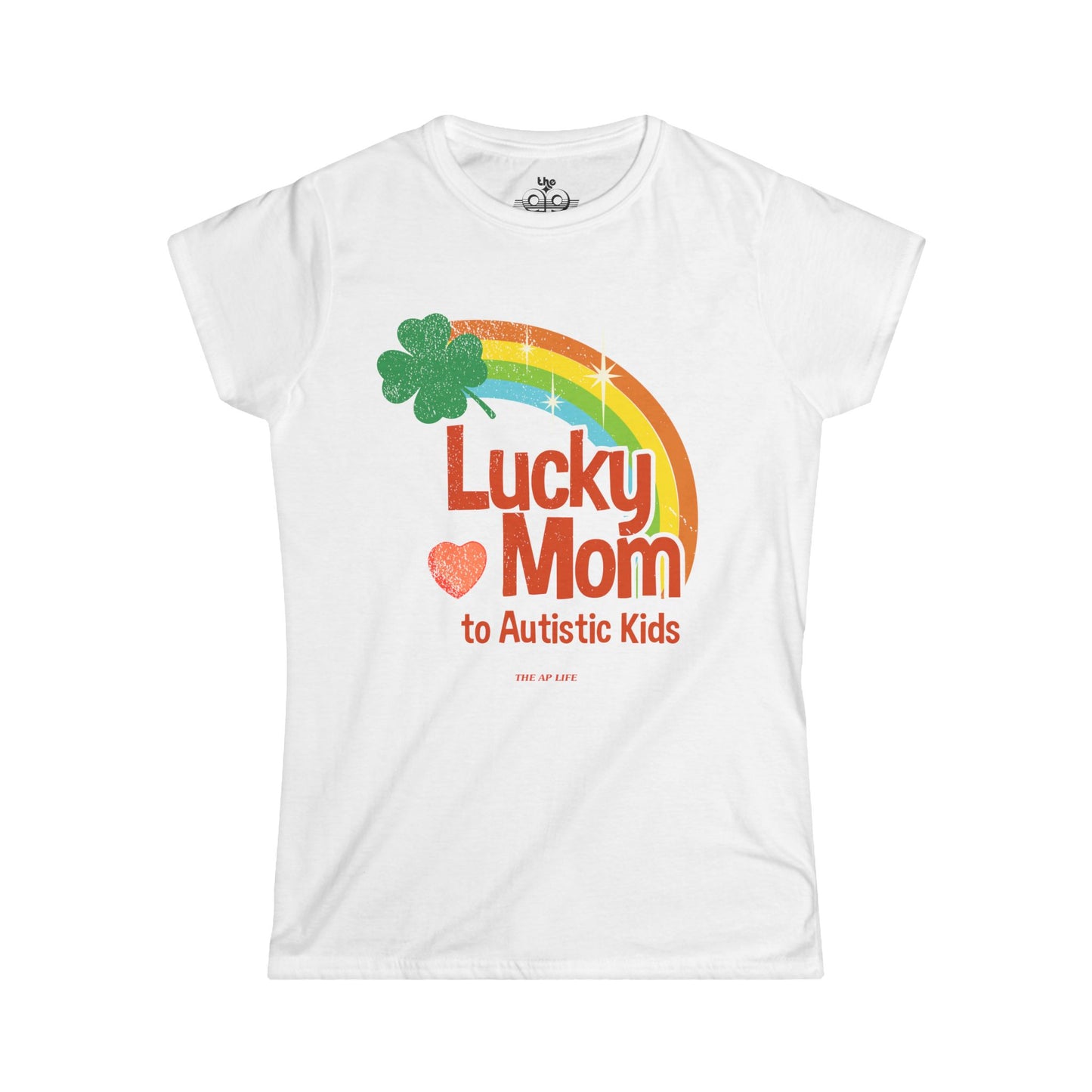 Lucky Mom to Autistic Kids - Women's Softstyle Tee