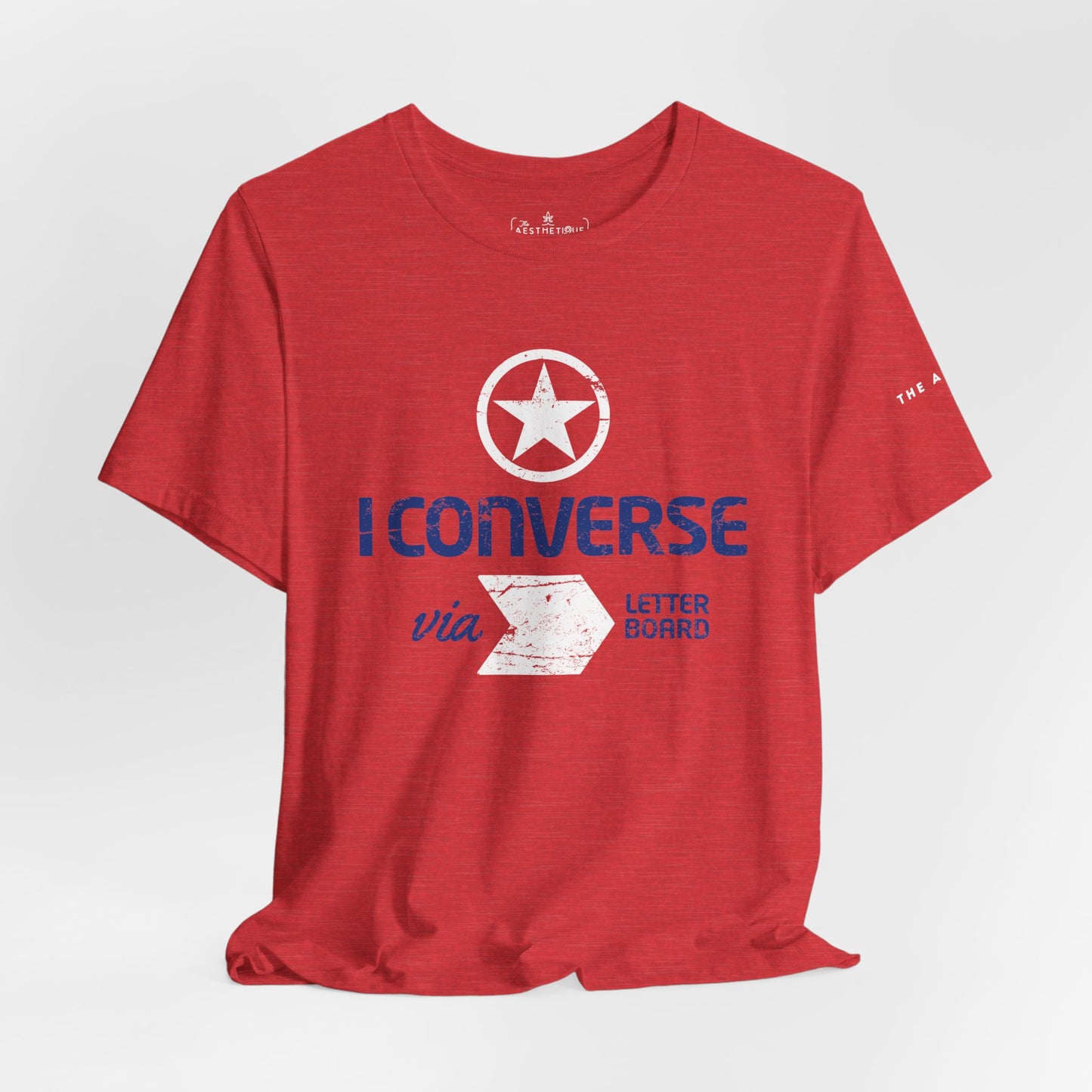 I Converse Via Letterboard - Unisex Jersey Short Sleeve Tee