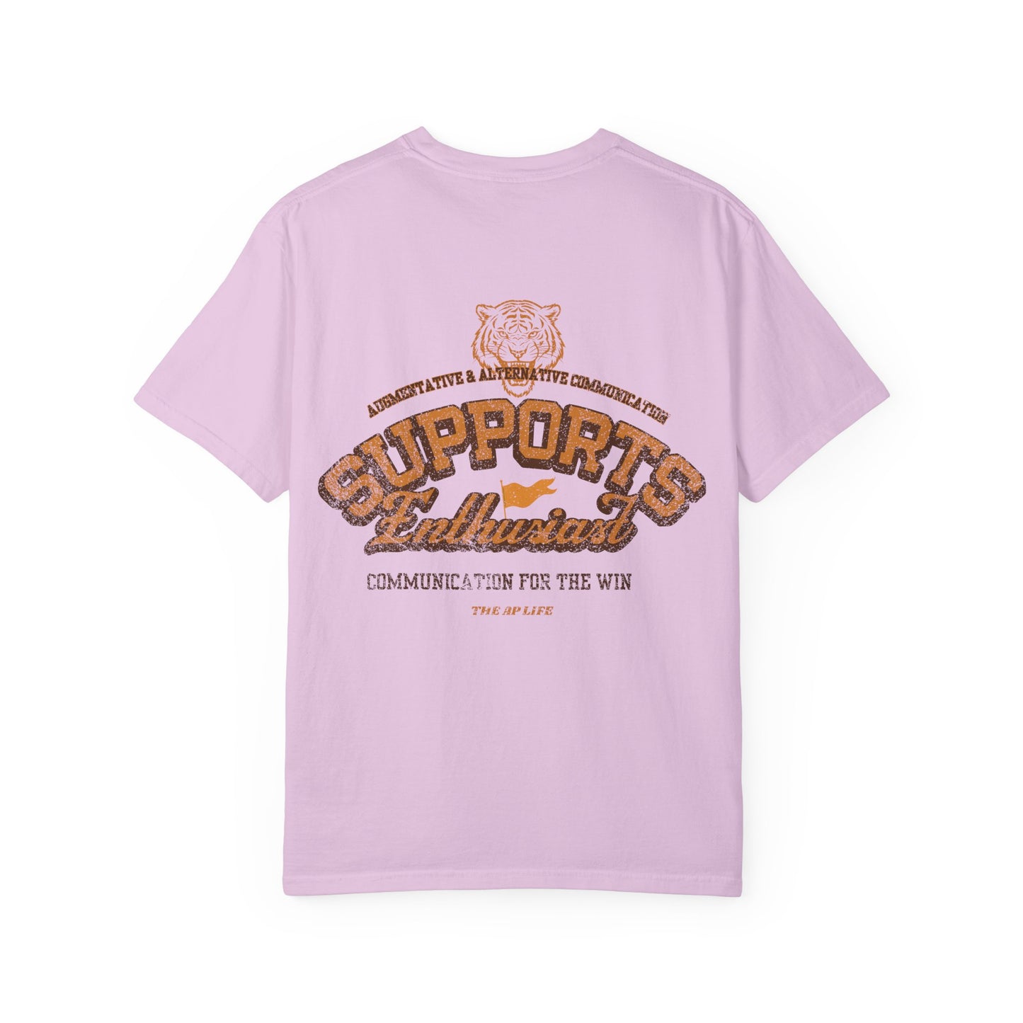 AAC Supports Team Enthusiast - Communication for the Win - Adult Unisex Tee